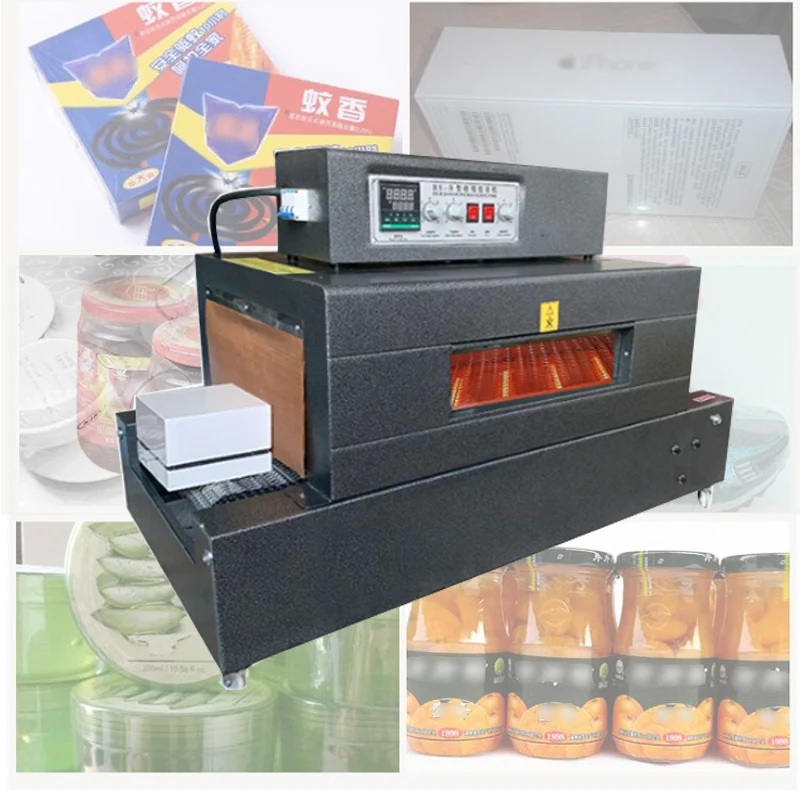 Heat Shrinkable Film Packaging Machine For Products Package By Free Flm Sample