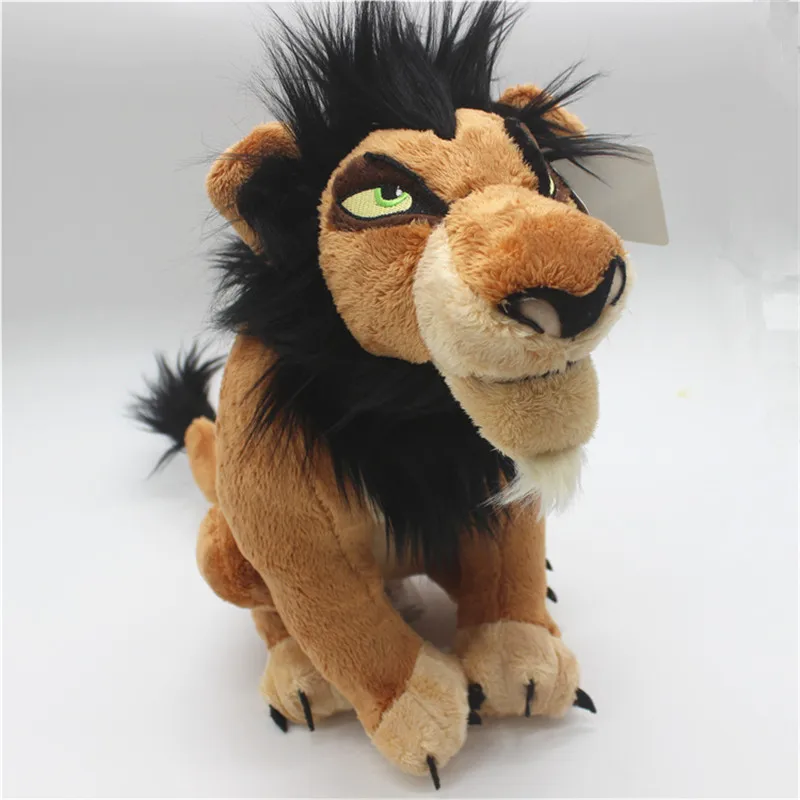 1 stück 35cm Der König Der Löwen Simba Narbe Plüsch Spielzeug Weiche Tier Lion Narbe Puppe Für Kinder Geburtstag Weihnachten geschenk