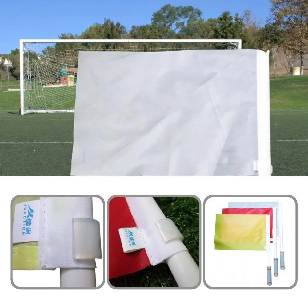 Bright Color Useful Sweat Absorption Soccer Referee Flag Comfortable to Grip Football Referee Tool