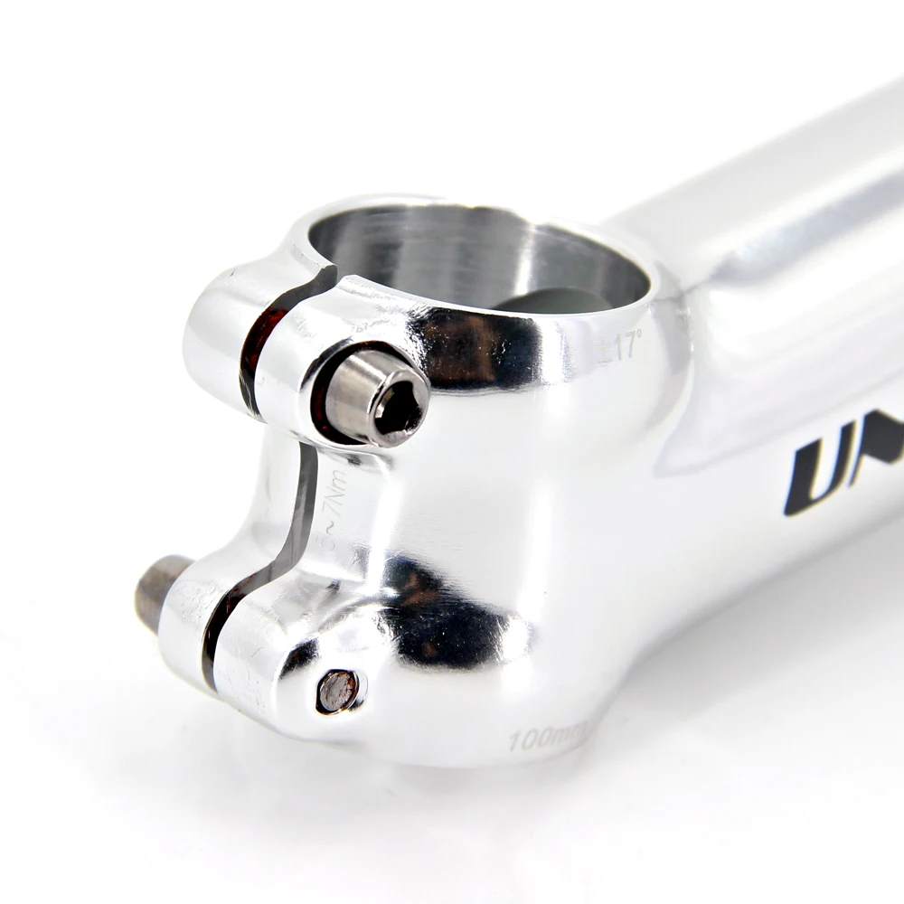 UNO Road Bike Stem 17 Degree MTB Stem 31.8x 60-100mm Silver Bicycle Stem Riser Extender Bicycle Accessories Handlebar Stem - view 5