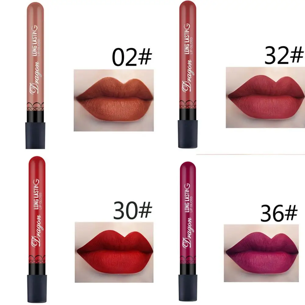 28 colori velluto trucco lucidalabbra liquido duraturo rossetto opaco tinta labbra Sexy lucidalabbra cosmetici