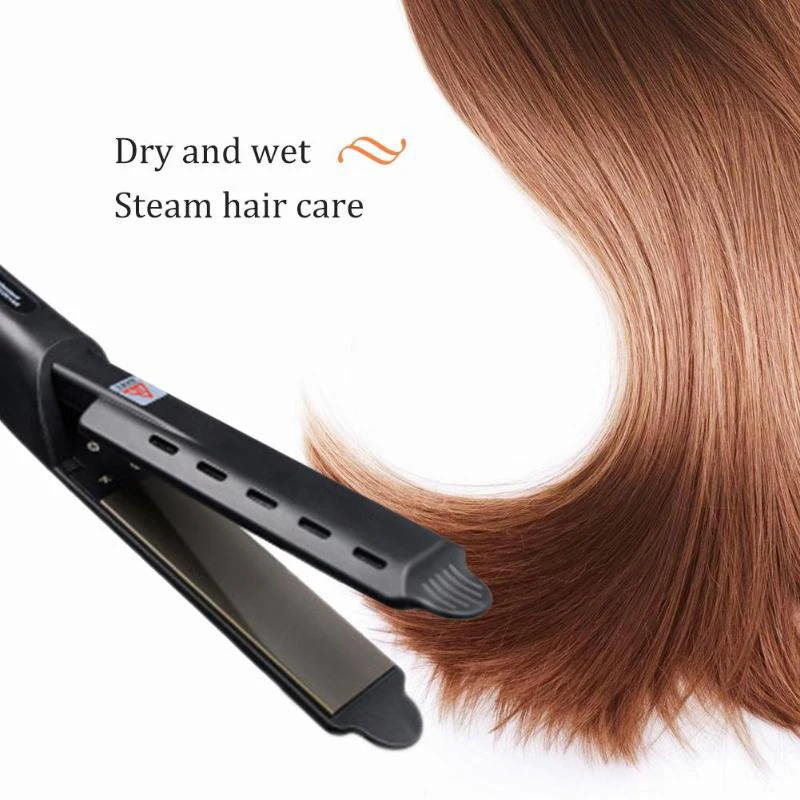 Dropshipping Top Luxury High Quality Fashion Hair Straightener Tourmaline Steam Ceramic Vapour Release Hair Styling Tool SMJ