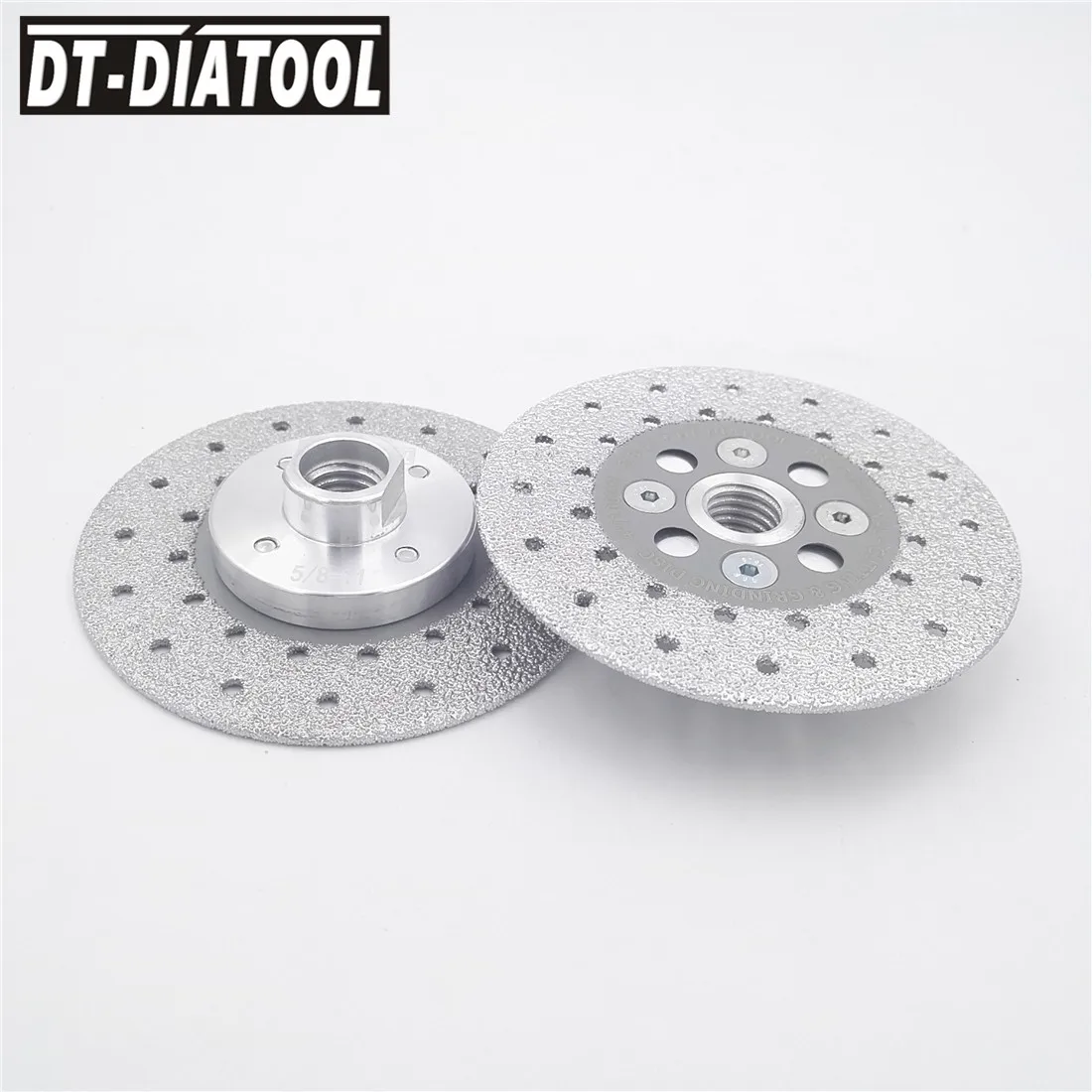 DT-DIATOOL 2個100ミリメートル/4 "ダブルサイドコーティングされたダイヤモンド切削砥石真空ろう技術石のための
