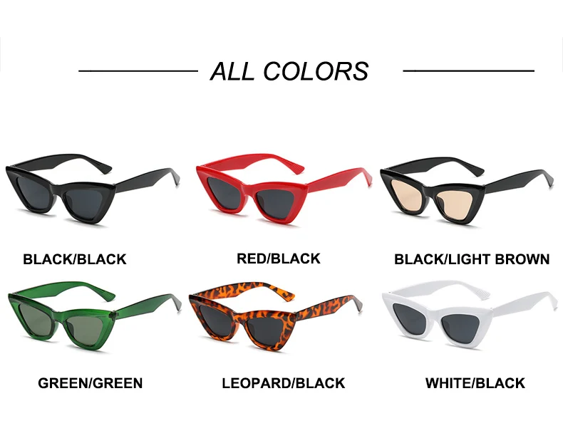 OEC CPO Retro Cat-Eye-Sonnenbrille für Damen, modisch, bunt, grün, Sonnenbrille, Vintage-Sonnenbrille, Brillen, Oculos Lunette De Soleil – Detail 5