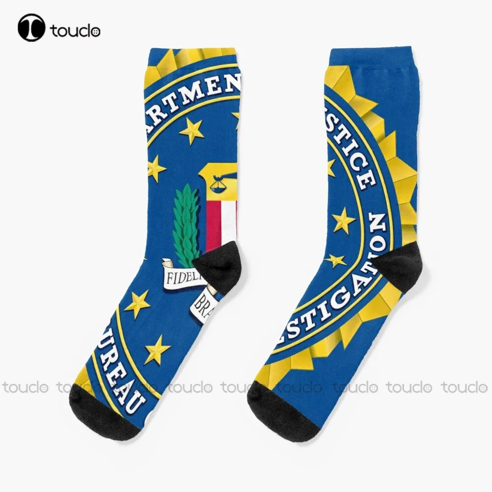 New Fbi Seal - Seal Of The Federal Bureau Of Investigation Socks Slipper Socks For Women Personalized Custom Unisex Adult