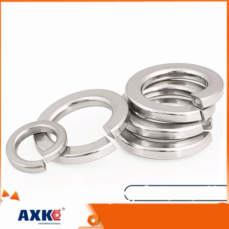 1/5pcs 9/16 5/8 3/4 7/8 1 304 A2-70 Stainless Steel US UK Standard Spring Washer Split Lock Elastic Gasket High Quality