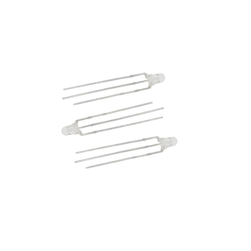 100Pcs/Lot  3MM LED Fog Common Anode Red & Green Light Emitting Diode F3 Led Common Cathode 3Pin 3P Fog Positive Negative