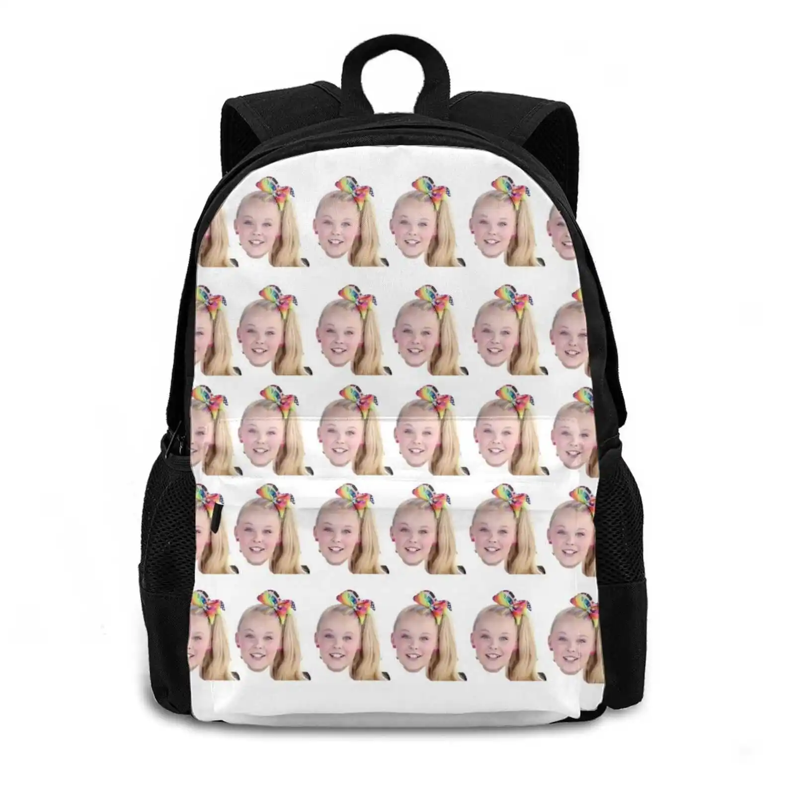 Jojo Siwa Face Bag mochila para hombres mujeres niñas adolescentes negro Jojo Siwa Dance Moms Siwanator Jojo