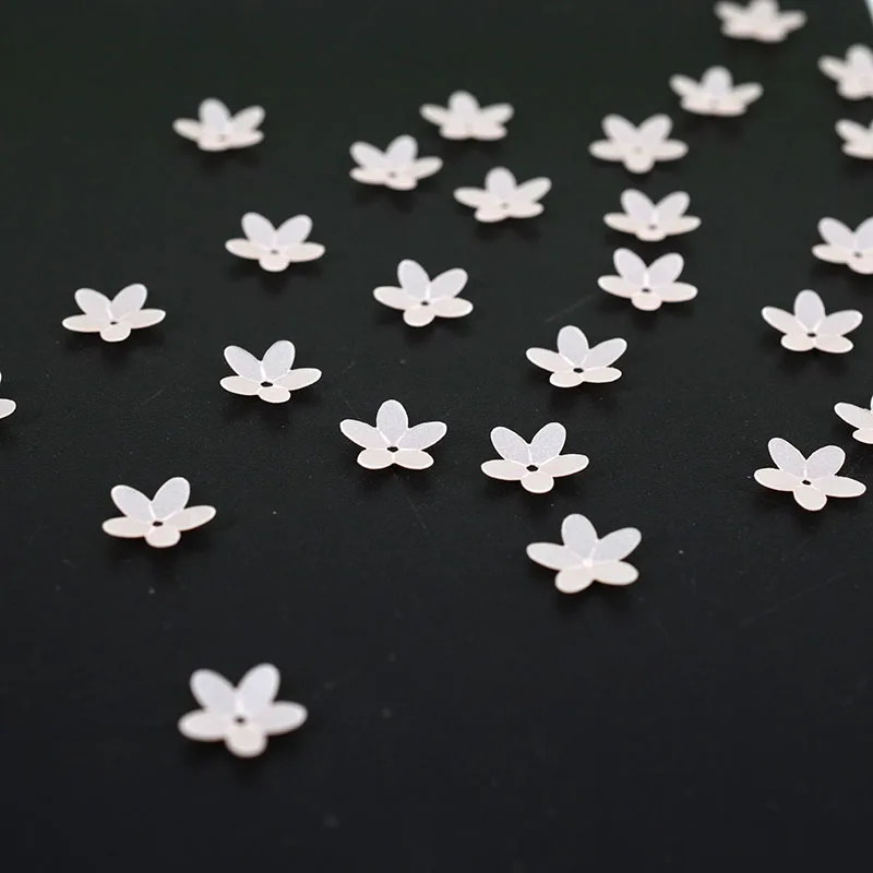 3000Pcs(50g) 10mm Matt White Flower Loose Sequins Paillette Garment Sewing/Embellishment Findings DIY Accessories Decoration