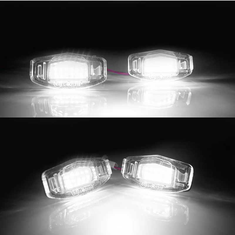 LED License Number Plate Light White For Honda Civic 01-15 Accord 4D 03-17 Odyssey 00-04 Pilot 03-08 Acura MDX RL TSX RDX TL ILX view 5