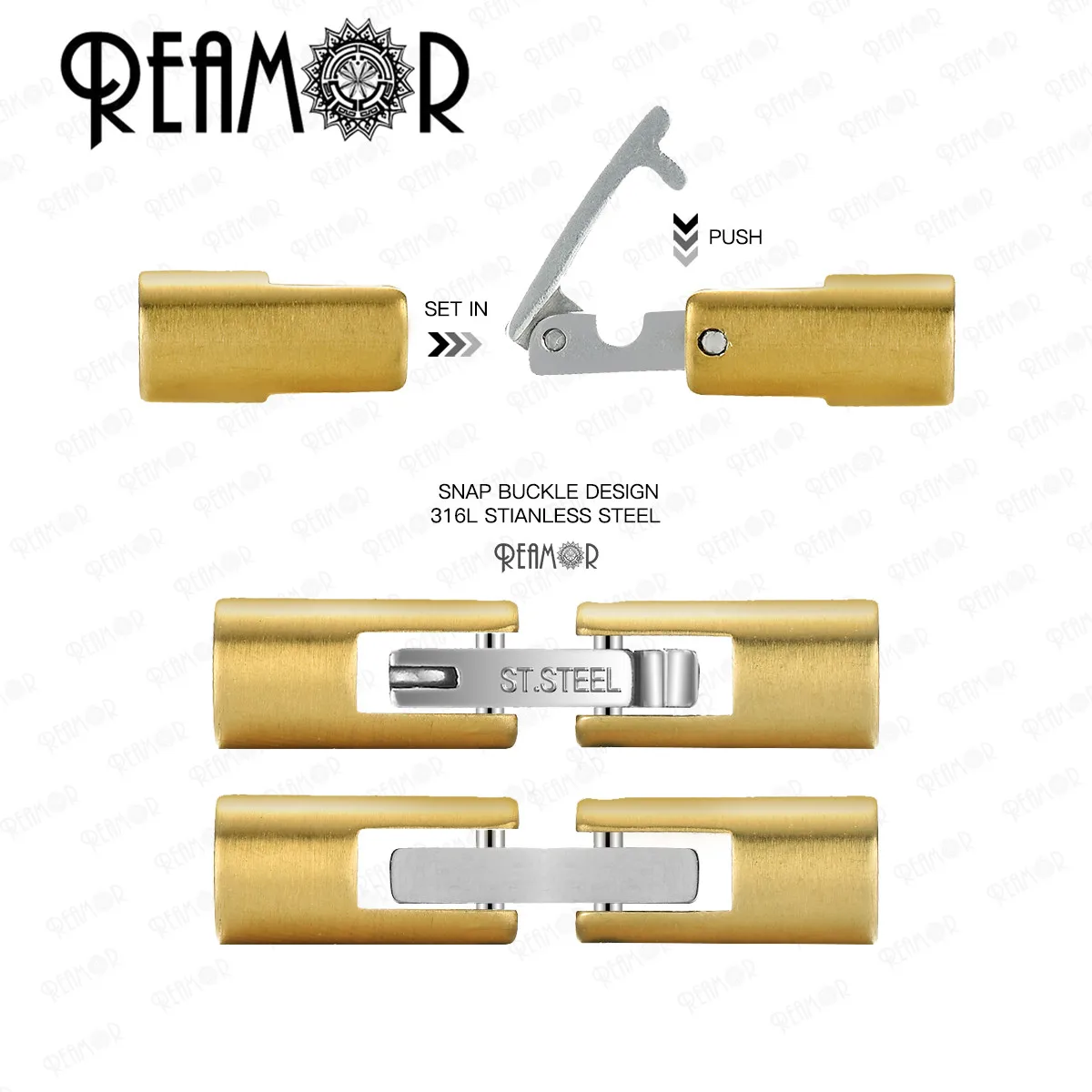 REAMOR Silver Color CNC Structural Mechanical Men Bracelets Snake Skin Texture Stainless steel Wire Bracelet For Dazzle Cool Boy