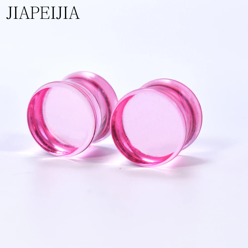 Colored Acrylic Ear Tunnels Gauge Ear Expander Plugs Stretcher Earring Piercing