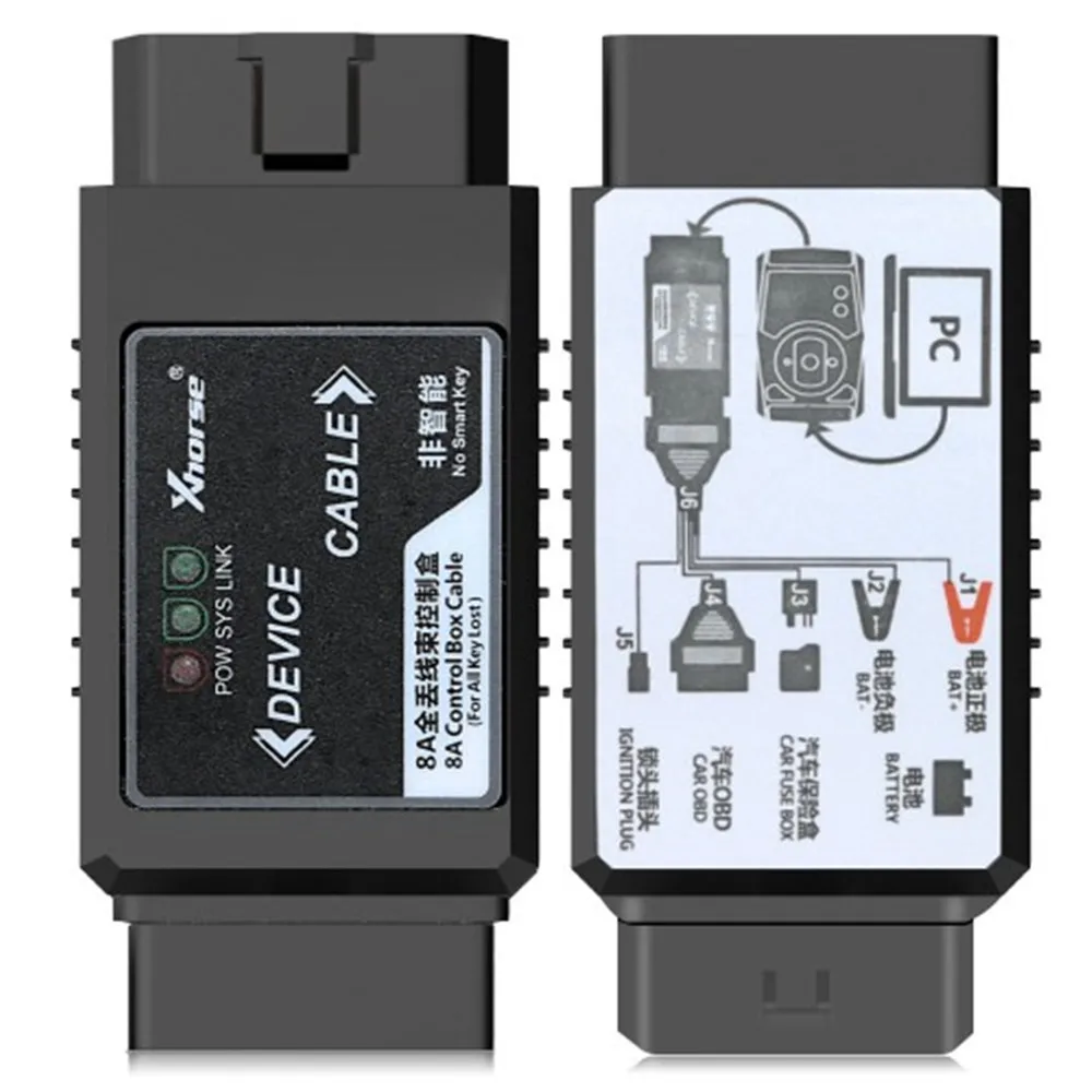 Xhorse VVDI for Toy-ota 8A Non-Smart Key All Keys Lost Adapter Without Disassembling IMMO Box