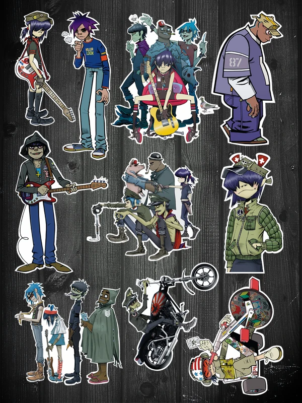 10PCS Hand-painted Stickers Hand Account Star Fans Hand Account Mobile Phone Shell Computer Diy Decoração