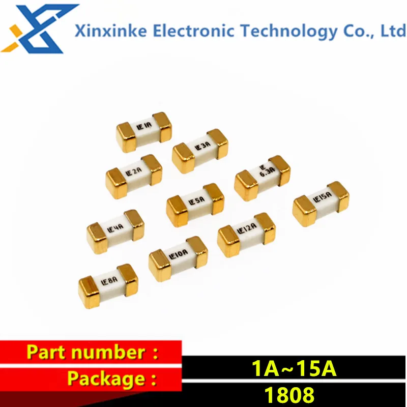 10 buah 1808 1A 2A 3A 4A 5A 6A 8A 10A Fuse Tube 0451 sekering cepat terputus