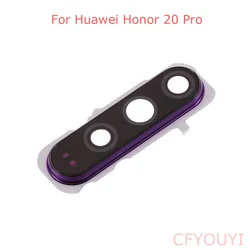 For Huawei Honor 20 Pro Back Camera Lens Ring Cover with Glass Lens Replace Part