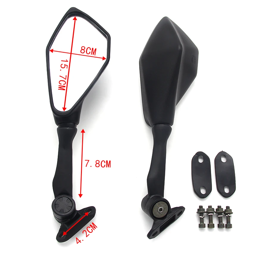 ZX-6R ZX636 دراجة نارية الرؤية الخلفية الرؤية الخلفية الجانب مرآة اكسسوارات لكاواساكي EX250 EX300 النينجا 250 2013 2014 2015 2016 دائم