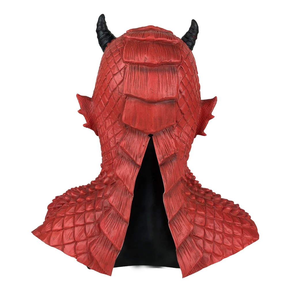 Demon Horror Lord Diablo Mask Cosplay Boss Belial Latex Masks Gloves Halloween Carnival Party Costume Props
