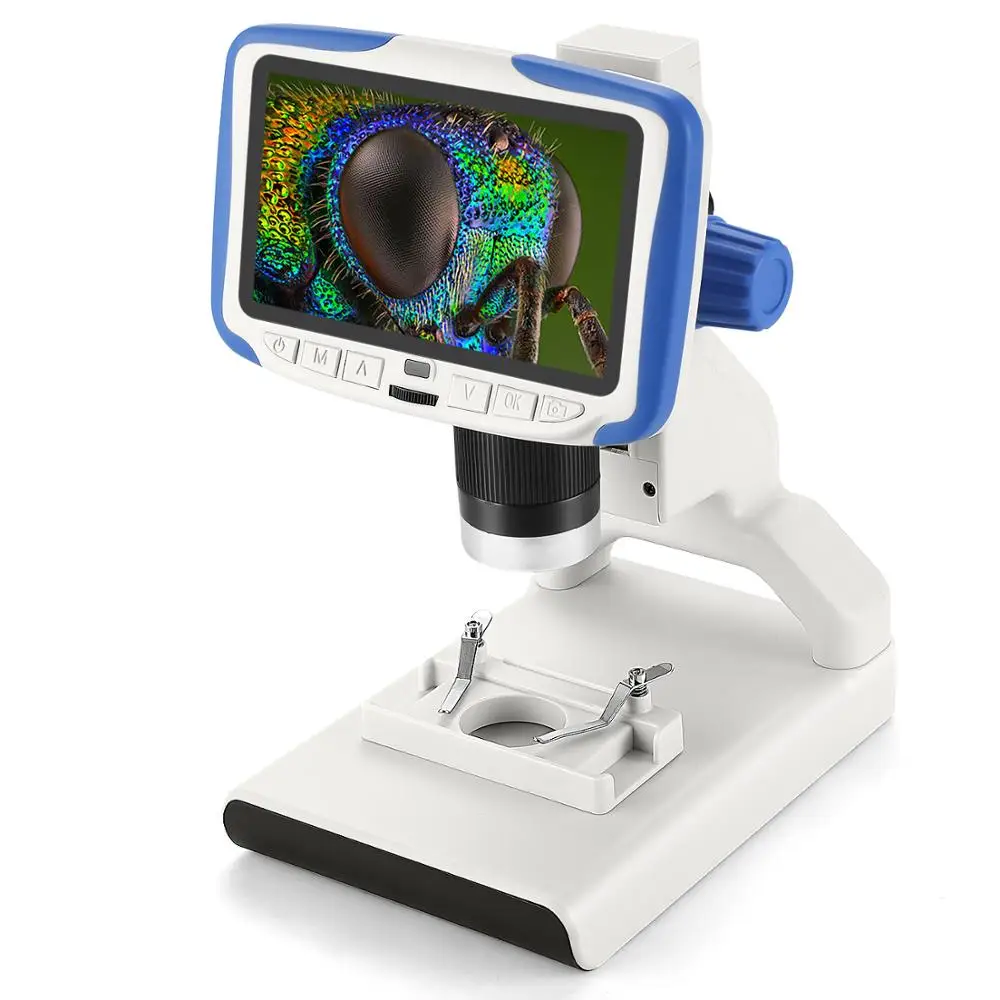 Cyfrowy pulpit Mini mikroskop Andonstar AD205 z 5 Cal ekranem LCD dla studentรณw biologicznych dla dzieci prezent