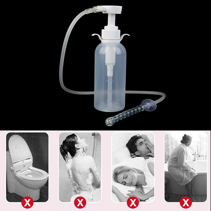 1PCS New 300ML  Rectal Syringe Clean Stream Anal Douche Enema Colon Cleaner Kit For Women