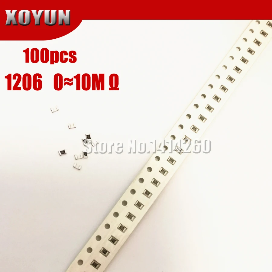 100Pcs 1206 Smd Res…