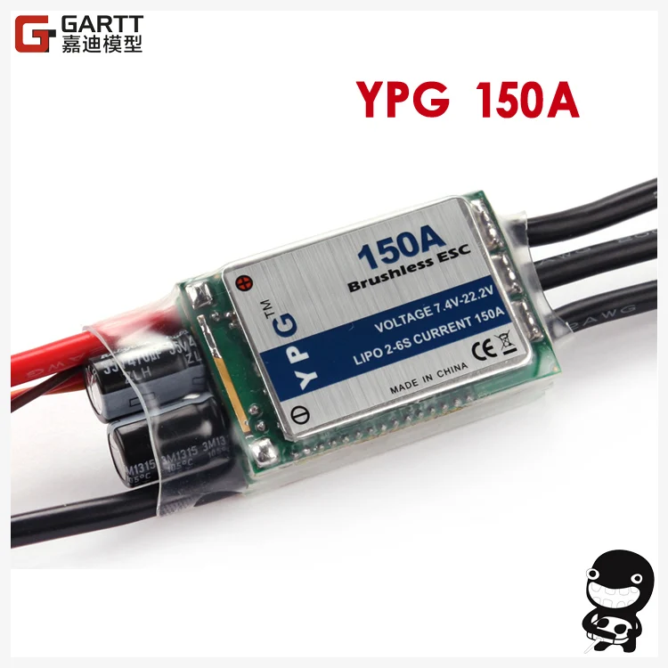 

High Quality GARTT YPG LV-150A (2~6S) Brushless Speed Controller ESC for Trex Helicopter Spare Parts