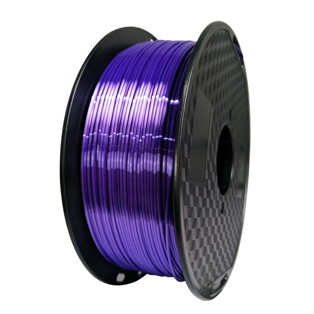 3D PLA 보라색 1.75mm PLA 럭셔리 실키 광택 3D 프린터 필라멘트, 3D 펜 인쇄 재료 같은 느낌, 250g, 500g, 1kg