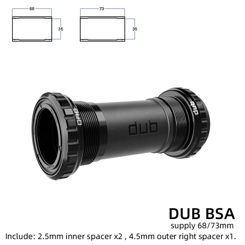 SRAM DUB Bottom Bracket BSA 68mm 73mm Thread BB30 PF30 Central Movemnt DUB PF92 Press Fit 92mm Pressfit  Axis