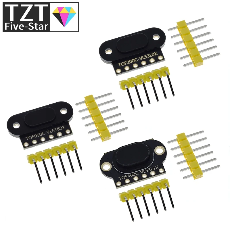 VL6180/VL53L0X/VL53L1X Time of Flight (ToF) Laser Ranging Sensor Module TOF050C TOF200C TOF400C 50CM/2M/4M IIC For Arduino STM32