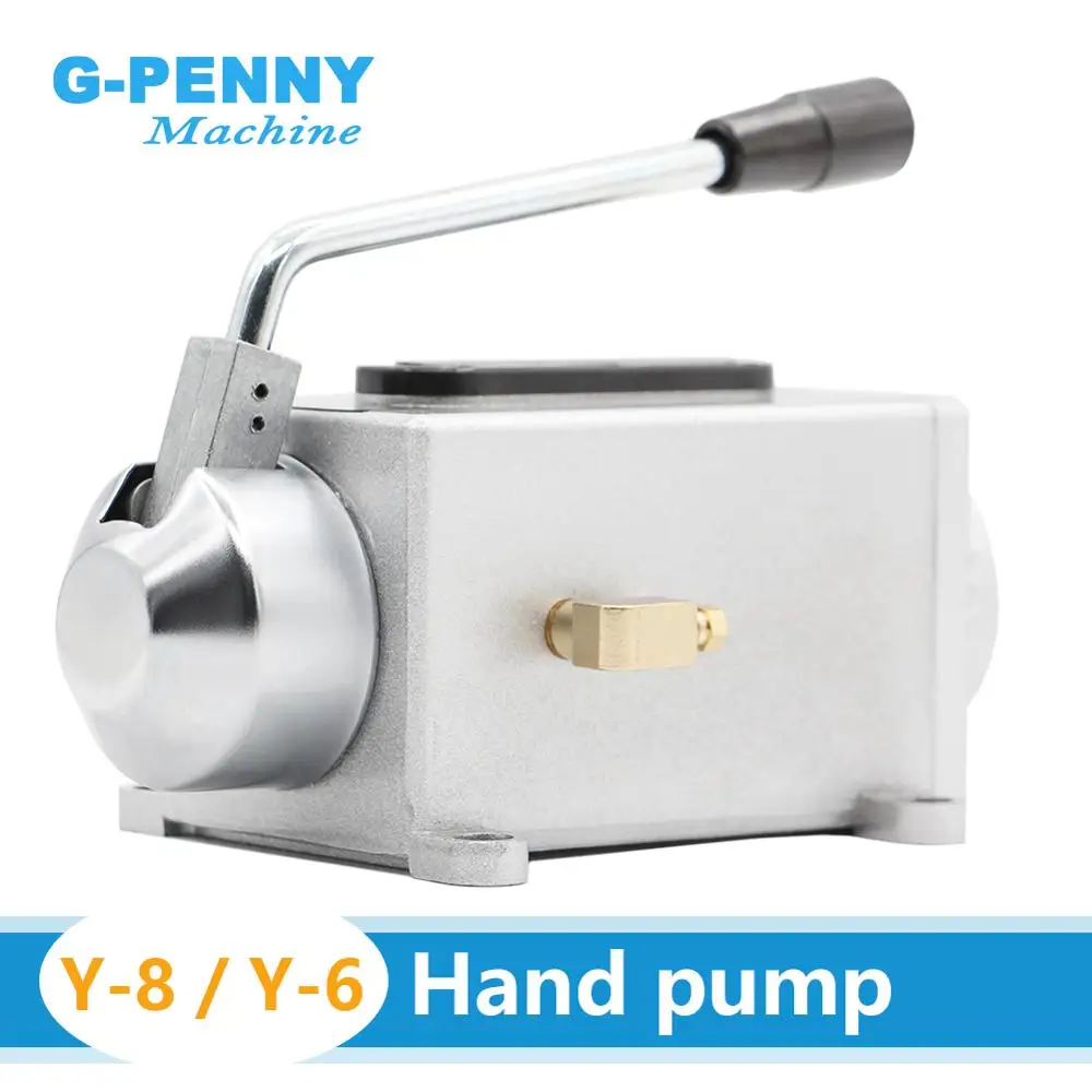 G-PENNY CNC Manual oil pump Hand pressure pump Y-8 (0.5L) Y-6 (0.35L)   / manual lubrication pump for CNC Engraving machine.