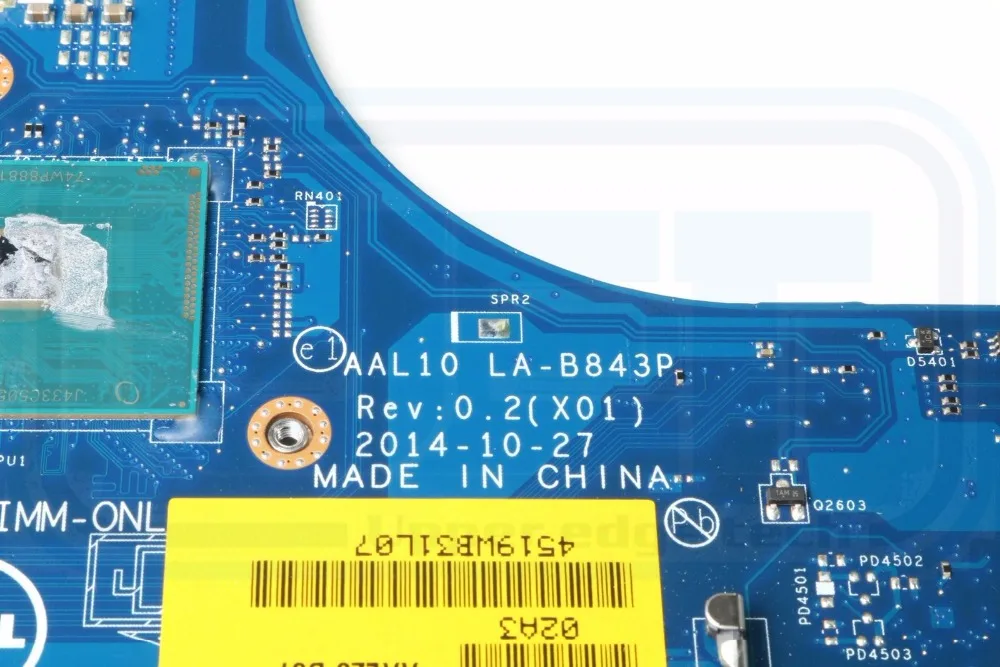 

Original FOR Dell FOR Inspiron 5558 Laptop Motherboard LA-B843P 7WTY1 i5-5250U CPU 920M 4GB 100% Work Perfectly