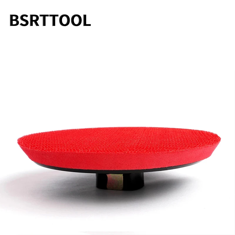 BSRTTOOL 2pcs 5 "후크 및 루프 백업 플레이트 얇은 연마 패드 플라스틱 소재 버핑 홀더 스톤 우드 메탈 배킹 디스크