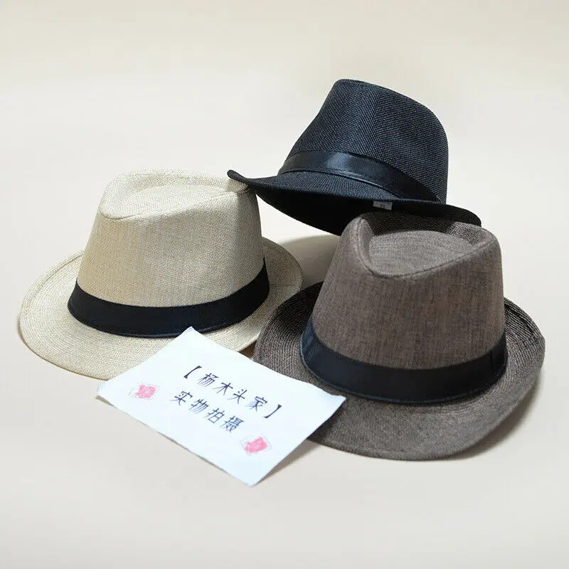 Fashion Summer Cool Panama Wide brim Fedora Straw Made Indiana Jones Style Hat