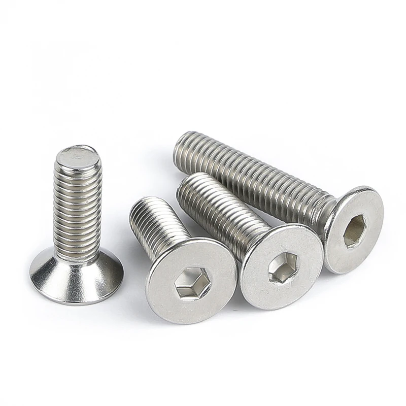 1/4-20 UNC 1/4-20 US Screw Thread 304 A2-70 Stainless Steel Hex Hexagon Socket Flat Countersunk Head Screw Bolt 5/8