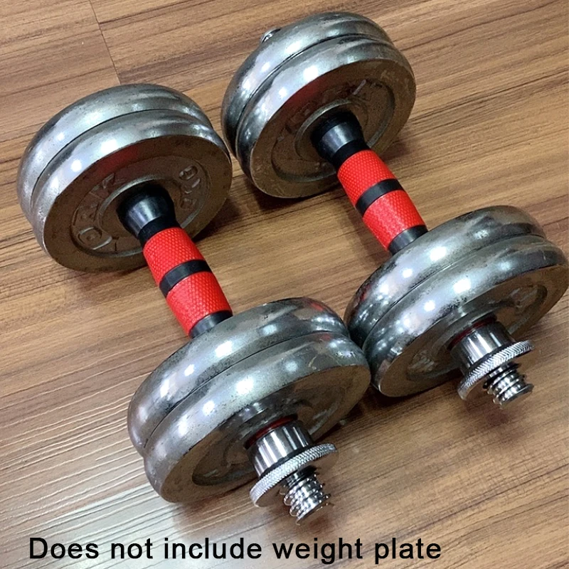 30/35/40/45cm Length Fitness Dumbbell Bars With Clamps Standard Dumbbell Handles for 25mm Weight Plate Gym Weightlifting Workout