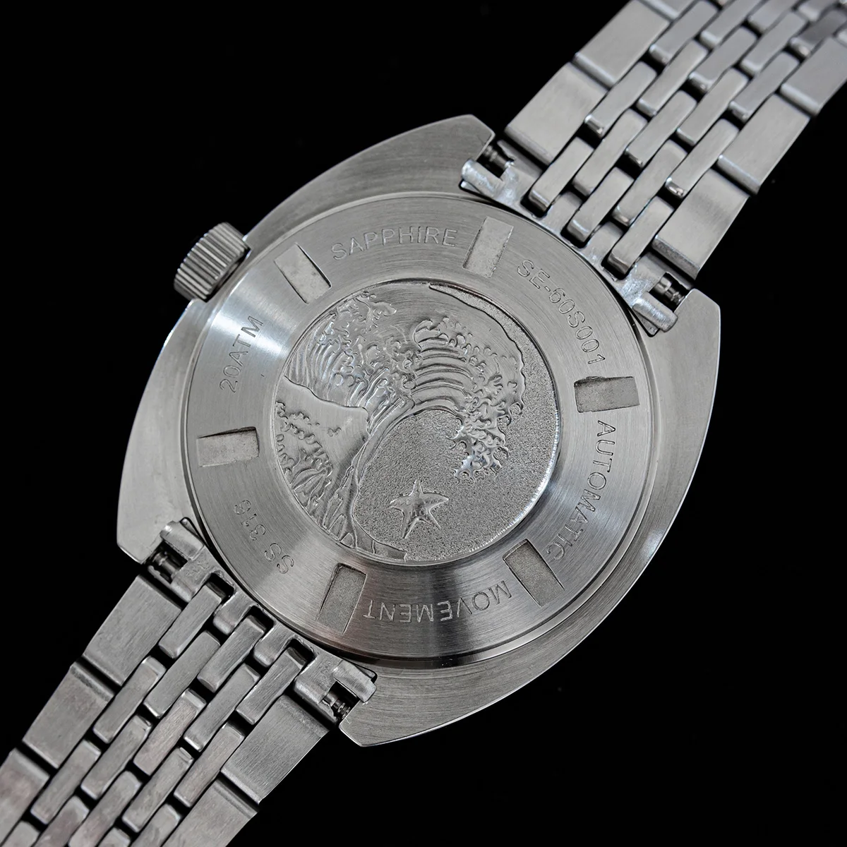 SEESTERN Uhr SUB300T Diver Automatik Mann mechanisch Saphirglas leuchtendes Datum wasserdicht 200-Gang-Armband Armbanduhr Retro