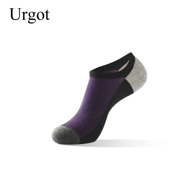 Urgot 5 Pairs Men's Cotton Spring Summer Socks Europe America Plus Fat Extra Large Ankle Socks Big Size 46,47,48 Male Sox Meias