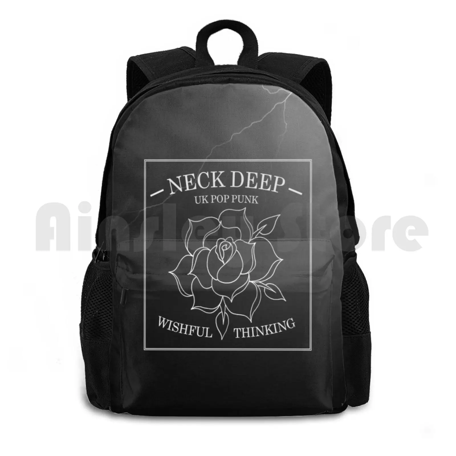 Neck Deep-Wishful Thinking Outdoor Hiking Backpack Waterproof Camping Travel La Dispute Tumblr Band Bands Edit Band Edit Pop