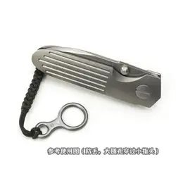 Mack Walker Alloy Anti-lost knife Pendant with luminous point for EDC cutter flashlight tool