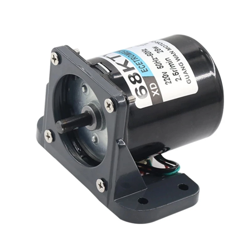 68KTYZ AC central axis synchronous motor with Bracket 28W 220V 2.5 rpm-110 rpm Micro Motor Permanent Magnet Motor CW CCW