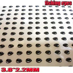 Ojos de señuelo 3D triangulares en dorado, plata y negro