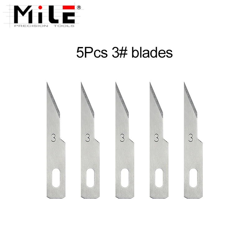 5pcs 3# 1# 50# 7# Wood Carving Blades Tools for Engraving Craft Sculpture Knife Scalpel Cutting Tool for Phone PCB Repair Tools