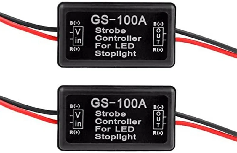 New GS-100A Brake Light Flash Controller Module Flash Strobe Controller Flasher Module For Car LED Brake Stop Light Lamp 12V