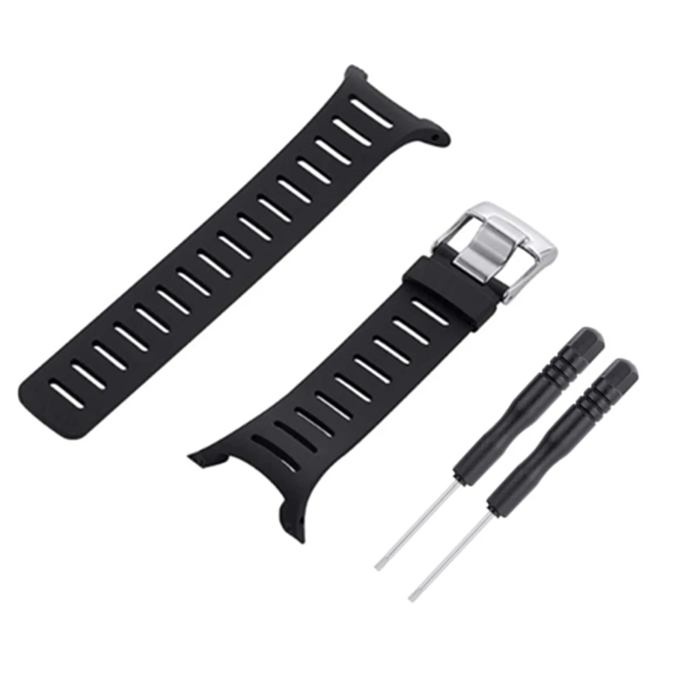 Rubber Strap Men's Pin Buckle Watch Accessories For Suunto T1 T1C T3 T3C T3D T4C T4D Sports Waterproof Silicone Strap Watch Band