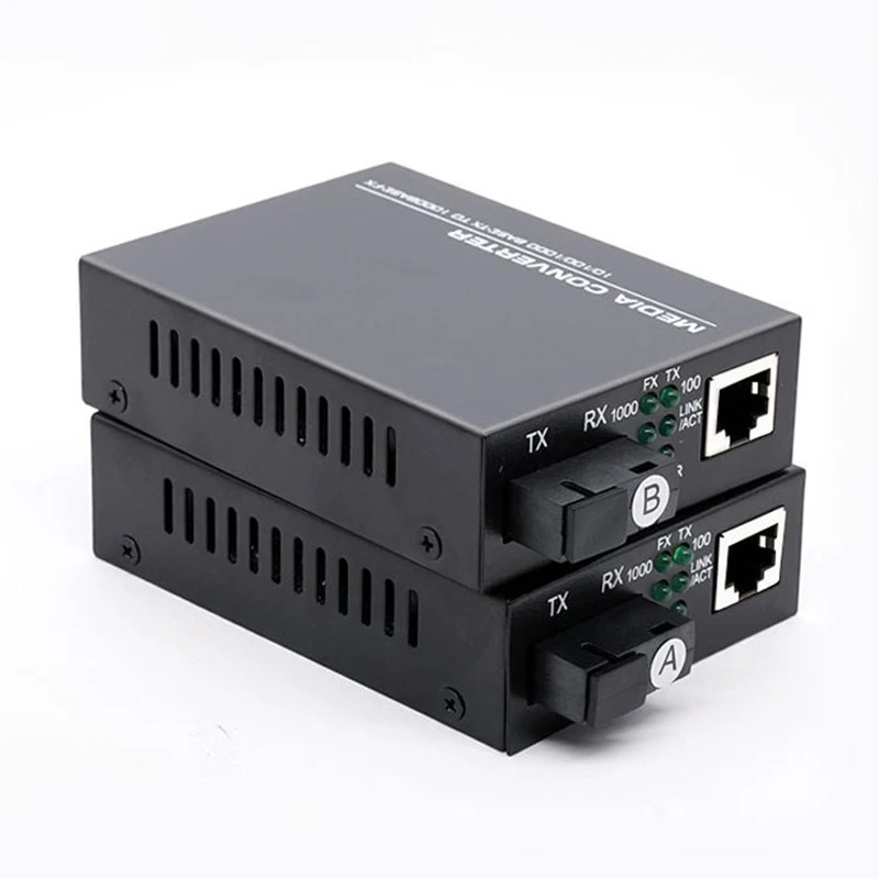 Gigabit single-mode single-fiber optical fiber transceiver SC interface network monitoring photoelectric converter 1 optical