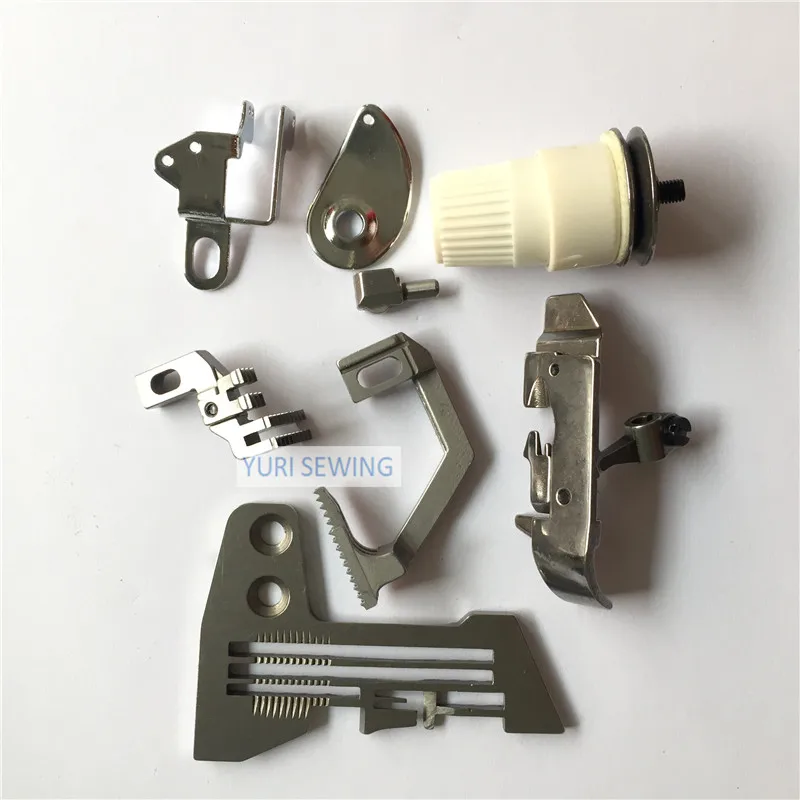 industrial sewing machine parts Guage set for SIRUBA 747  E809/H445/D575/P253E-4/KG142 needle plate pressure foot feed dog clamp