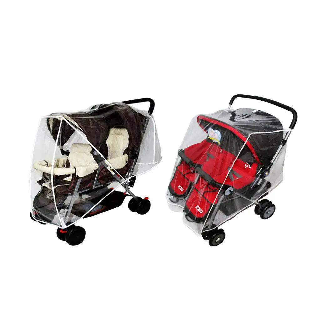 

Weather Shield for Double Stroller - Side by Side Baby Stroller Rain Cover