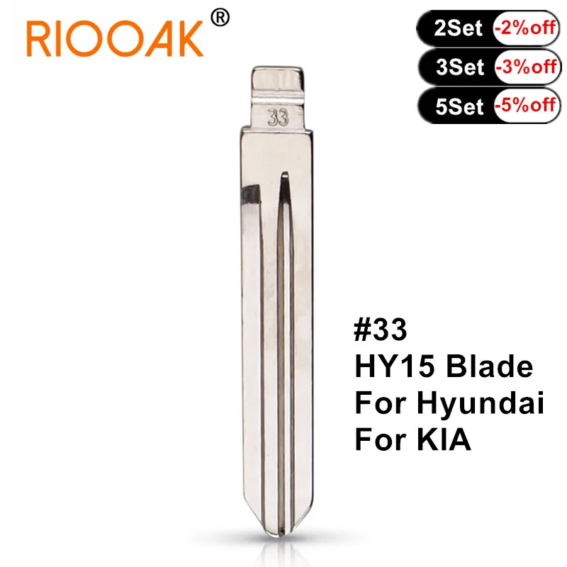 

5pcs Metal Blank Uncut Flip KD/VVDI Remote Key Blade #33 HY15 for Hyundai SONATA NF Elantra Kia K2 K3 SantaFe