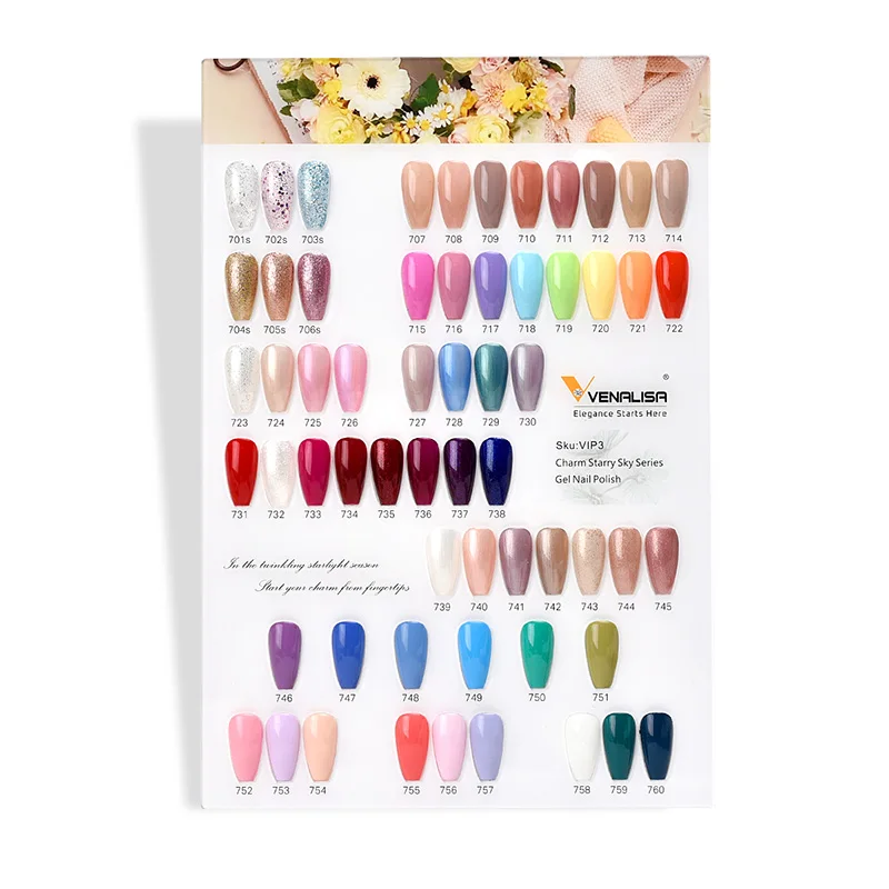 VIP5 VENALISA Gel-Nagellack-Set, Hema Free Nude Pink Glitter, wunderschöne Farbe, Nagelmaniküre, Soak Off UV-LED-Nagelgel-Lack-Set – Detail 27