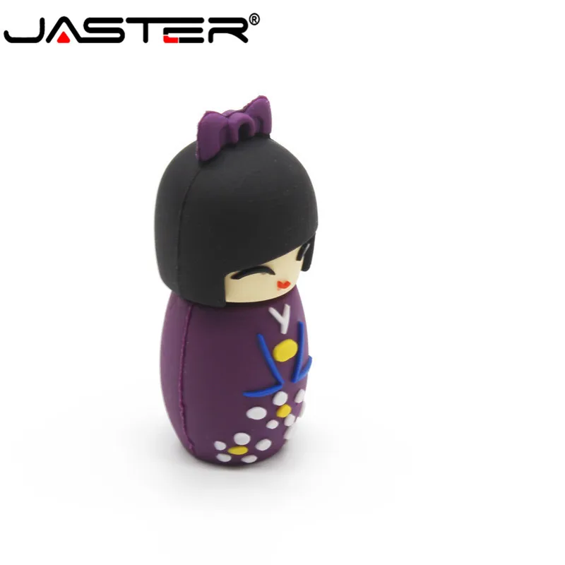 JASTER USB 2.0 cartoon Flash Drive 64G Pen Drive 32G 16G 8GB 4GB Style Japanese Doll Toy Pendrive